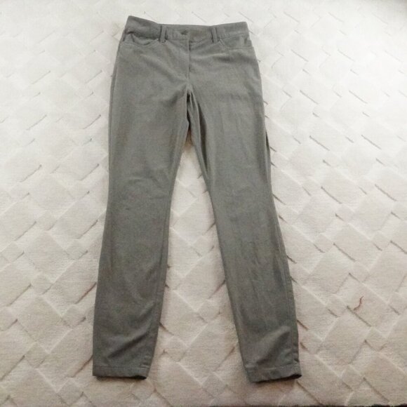 Lululemon City Sleek Slim-Fit HR Pant Womens 30 Gray Flat Front Chino FLAWED - Picture 1 of 12